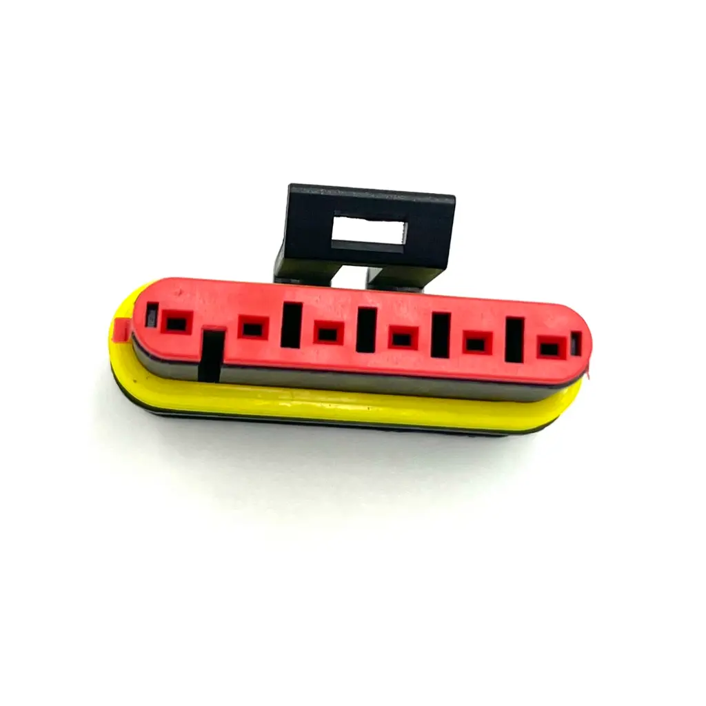 6-pin connector (F) Superseal bovenaanzicht.webp