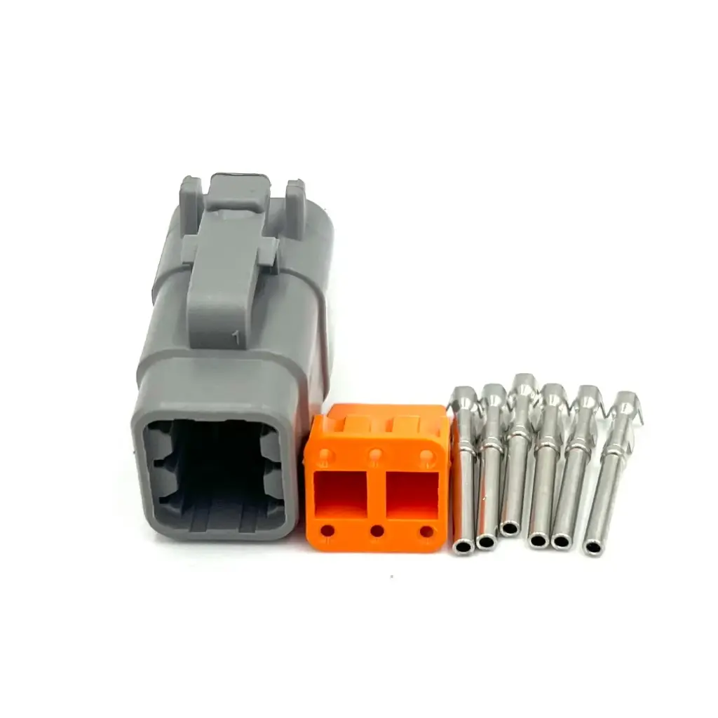 6-pin connector (F) Deutsch DTM 