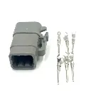 6-pin connector (F) Deutsch DTM 