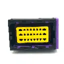 24-pin connector (F) zwart